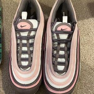 EUC Nike Air Max 97 Pink and Black sneakers, youth 5